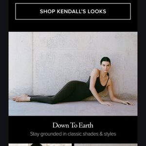 NWT Alo Yoga Espresso airbrush one and done onsie US S Kendall Look